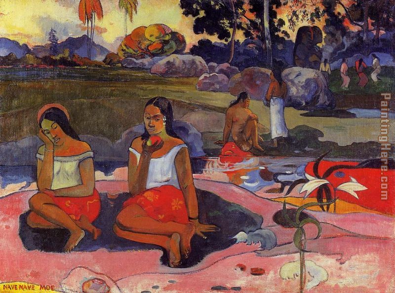 Delightful Drowsiness painting - Paul Gauguin Delightful Drowsiness art painting